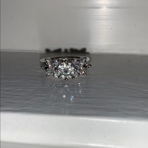 Fake diamond ring